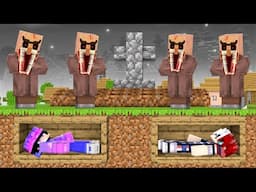 Scary Villagers Buried Us Alive In Minecraft!!