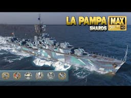 Destroyer "La Pampa" on map Shards - World of Warships