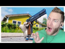 WHO GAVE THE SQUIRREL A GUN?! Reacting to "This Game is Nuts" by SMii7Y