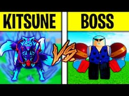 Destroying ALL Bosses With KITSUNE Fruit - Roblox Blox Fruits