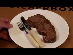 Butcher Box Grass Fed Beef Strip Loan Steak Taste Test Review