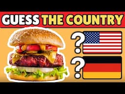 GUESS THE COUNTRY FROM IT'S FAMOUS FOOD #quiz #guessthecountry