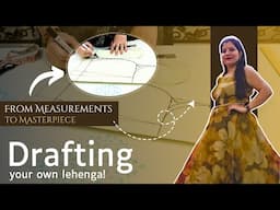 Learn to Draft Your Own Lehenga | Part1️⃣ | Women Empowerment