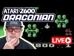 I PLAY DRACONIAN on the ATARI 2600 - The AMAZING BOSCONIAN Homebrew Port, LIVE!