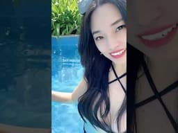 Water Sounds in the Pool #asmr #shorts