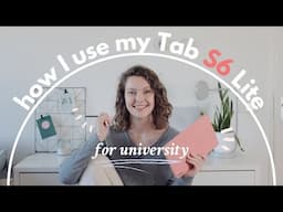 How I use my Tab S6 Lite for university *cheaper iPad alternative* | Samsung Notes, Xodo PDF🗒️🖋️