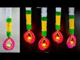 DIY LED Tealight candle hangings for Diwali | DIY Diwali Hanging Decoration ideas