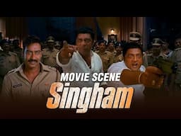 Prakash Raj Tricks Ajay Devgn  To Escape From The Room | Singham | Movie Scene | Rohit Shetty