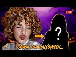 GRWM LIVE FOR A HALLOWEEN PARTY (hang out while I turn myself into ______)