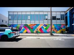 San Francisco Artist APEXER Paints Vibrant Mural for Zoox