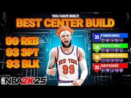 BEST CENTER BUILD IN NBA 2K25! Best ALL-AROUND BIG MAN BUILD! Best Build NBA 2K25!