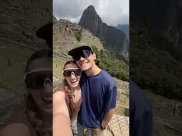 WE MADE IT #travelcouple #machupicchu