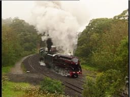 Australian steam locomotives - black 3801 double heading with 3830 to Robertson - October 1999