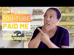 How Much YouTube Pays Me as a Small Content Creator | Cash Stuffing My YouTube Paycheck