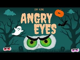 You Won't Believe the CUTEST Angry Eyes Plushie I Made for Halloween!