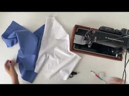 Up-cycling button up shirt sleeves into a bag (Tutorial part 1)