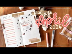 April 2024 Bullet Journal Setup 🐾 Plan with Me