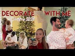 Christmas Decorate With Me 2024! Decorating The Christmas Tree 🎄✨