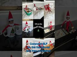 Easy elf on the shelf ideas and free printables! #elfontheshelfideas #elfontheshelfchallenge