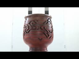 Woodturning - Gradient Vase with pattern *2016 Re-upload*