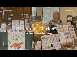 Summer Markets & Overwhelm | Artist Mama Diaries 🐻🌿 | Studio Vlog