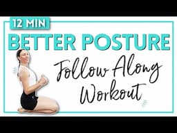 12 MIN BETTER POSTURE WORKOUT I posture exercises & stretching, fix your posture, no more back pain