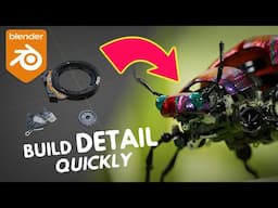 Creating a Highly Detailed Robotic Beetle with Blender