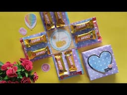 Valentines day special gift box | Chocolate Explosion Box idea | handmade gifts