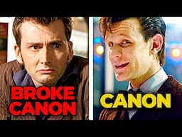 10 Times Doctor Who Broke Its Own Canon