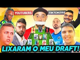 YOUTUBERS e TIKTOKERS decidiram o meu DRAFT! 😱