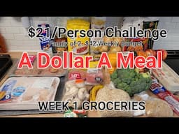 WEEK 1 GROCERIES - $21 (per person) Grocery Budget Challenge #NovaScotia #FrugalLife #ExtremeBudget