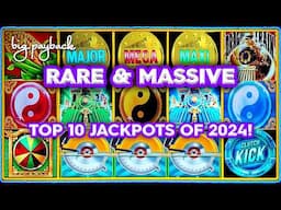 RARE & MASSIVE! Top 10 MOST EXCITING Slot Jackpots 2024 - THIS IS WHY WE WATCH!