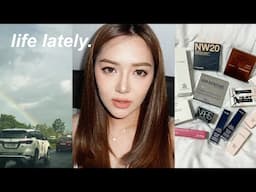 VLOG • life update, luxury makeup haul, studying & bruno mars concert | Andrea Angeles