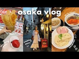 osaka vlog 🇯🇵 kuromon market street food, perfect hotel location, local shops, exploring namba area