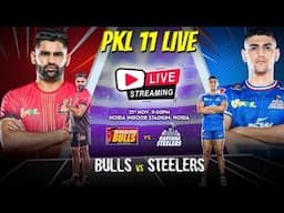 PKL 11 DAY 34 Live: Bengal Warriorz vs Telugu Titans & Bengaluru Bulls vs Haryana Steelers. #pkl11