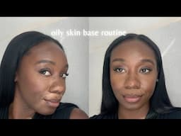 oily skin base routine, longwear base products