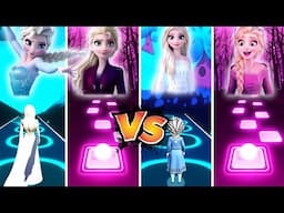 Frozen Elsa Vs Frozen 2 Elsa - Tiles Hop! Let It Go | Into The Unknown!