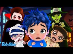 Monster Family, Where Are You? 👻🎃 | Nursery Rhymes & Kids Songs | Baby Blue | Minibus