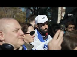 "End Jew Hatred" NYC Rally Against Amsterdam Attacks