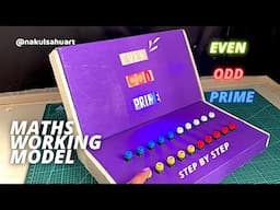 Maths working model Even Odd Prime Number Detector | with LED display #mathsproject nakulsahuart