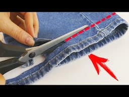 I saw This Idea in a Fashion Brand Store. And I Was Surprised How Easy it is to Lengthen Jeans