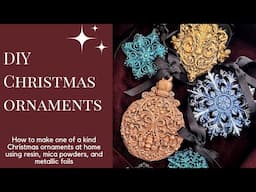 Transform Your Christmas Decor with Unique Resin and Foil Ornaments