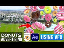 How To Create DONUT CGI Ads using Blender 3D | Blender VFX Tutorial