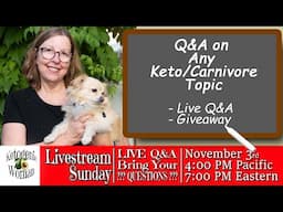 Live Q&A Keto/Carnivore Questions | Giveaway!