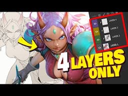 NEW 4-LAYER coloring method 🤯 (works in any software)