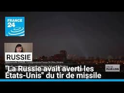 Missile russe : "La Russie avait averti les États-Unis" • FRANCE 24