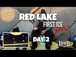 LINDY LIVE 🔴 Join Nate Altendorf LIVE ice fishing Red Lake Day 2!