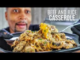 Cheesy Beef and Rice Casserole So Easy You'll Want to Make it Every Night!