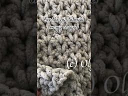 Crochet chunky blanket tutorial #crochet #crochetblanket #olgapoltava