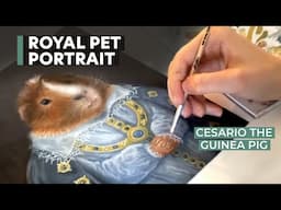 Royal Portrait Painting to Mozart | ft. Cesario the Guinea Pig